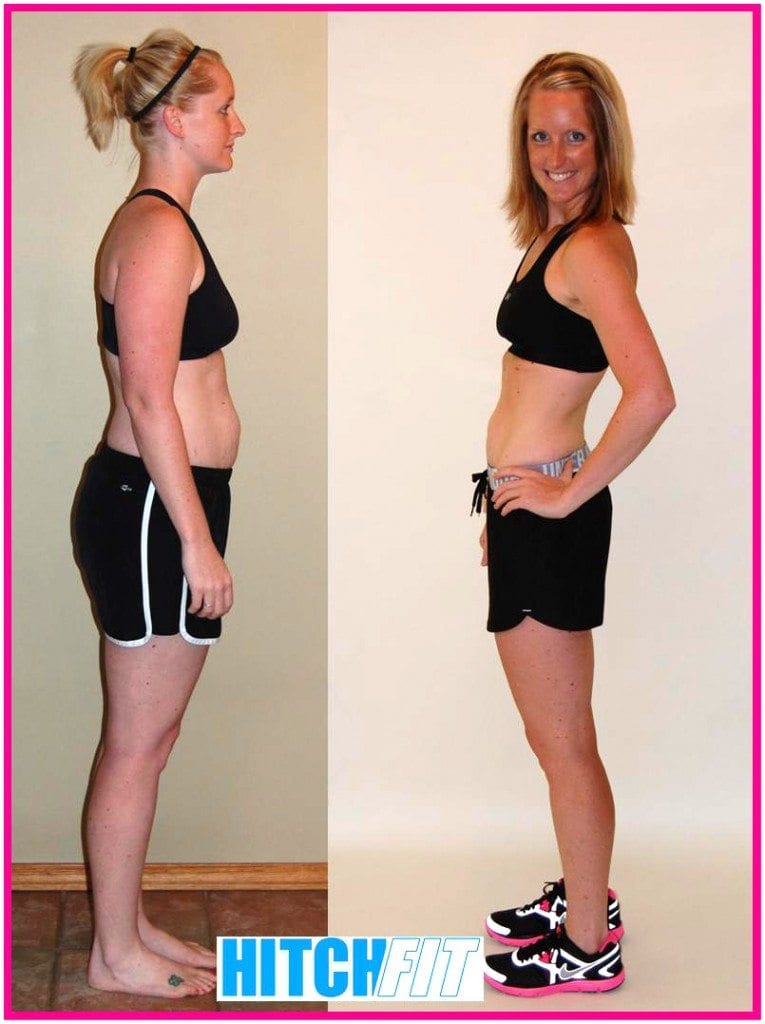 Jess - Before and After Side female, Couples Bootcamp, under 20 pounds lost, less than 20% body fat lost