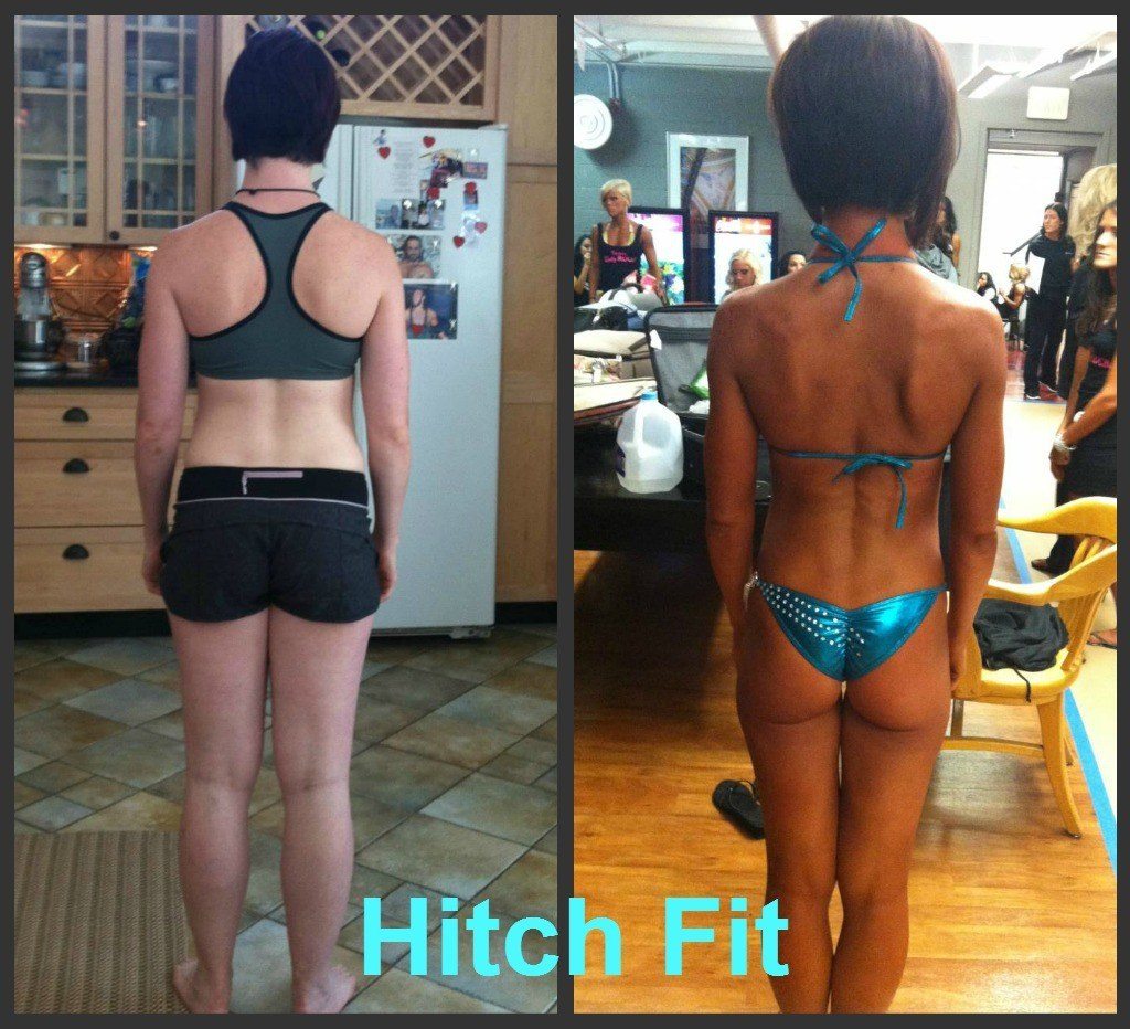 Nikki R. Before and After Back Vegetarian Weight Loss - Before and After Bikini Body