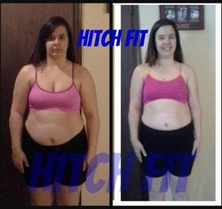 Kristina before and after front