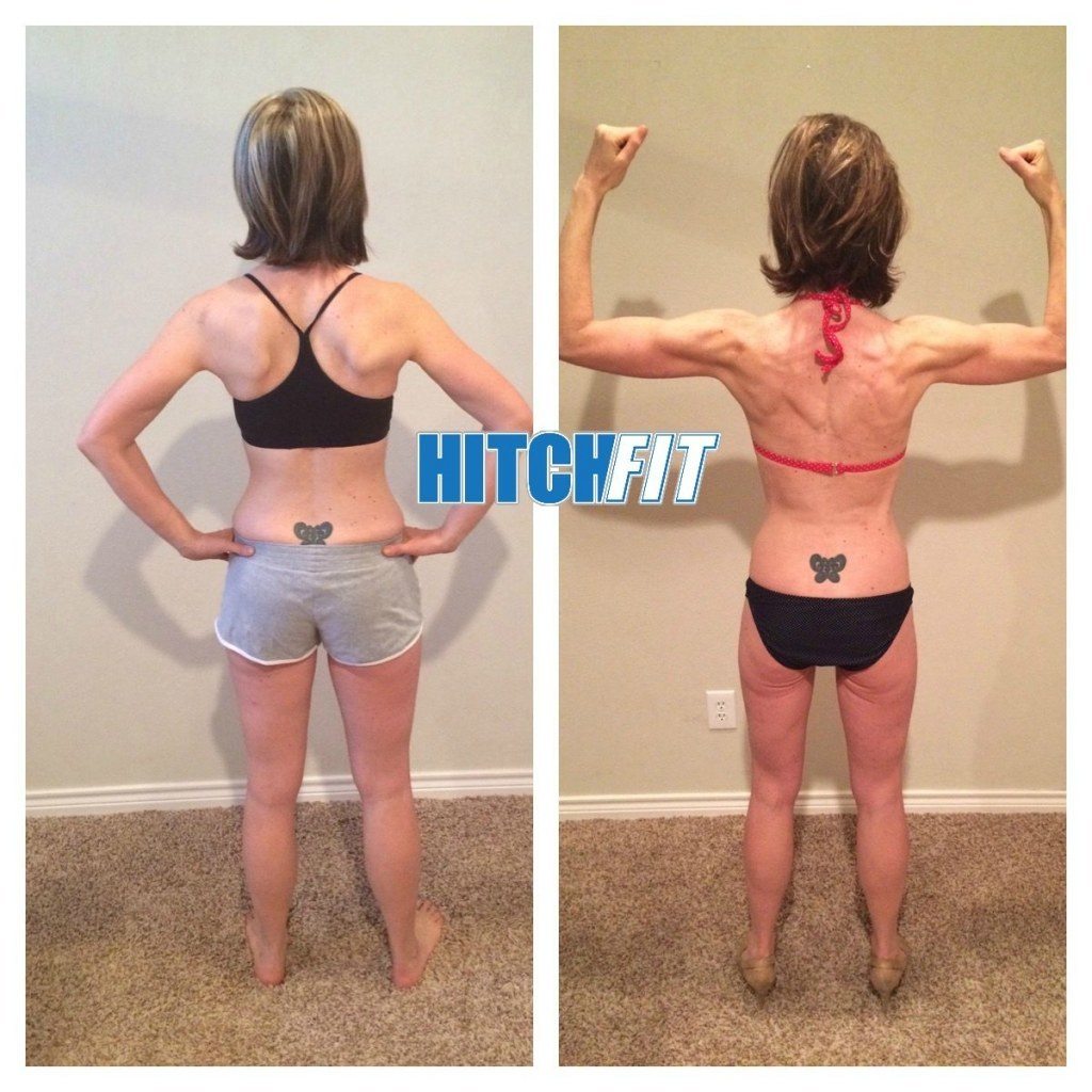 Before and After Fitness Model Plan for Mother of Twins