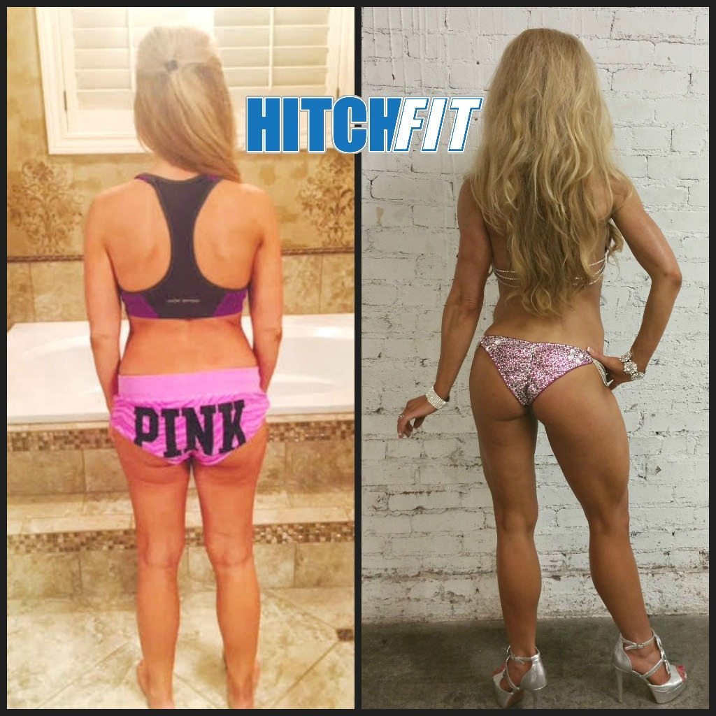 Fitness Model Competition Prep - Before and After Mom of 4 Kristin