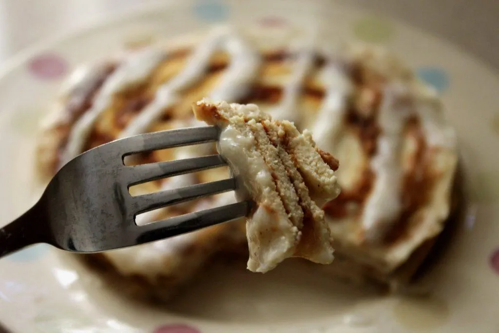 Cinnamon Roll Protein Pancakes